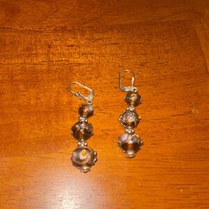 Venetian wedding cake Glass Bead Drop Earrings